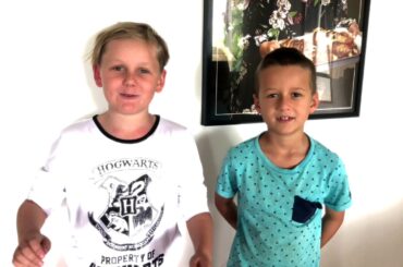 Episode 1:  The Ollie and Max Show!  Ollie and Max make pizza