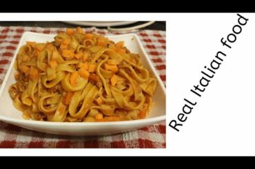 REAL ITALIAN FOOD/ TAGLIATELLE TOMATO MINCE SAUCE