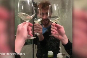 Italian Guy Has 'Solo Toast' During Quarantine | CIN CIN !