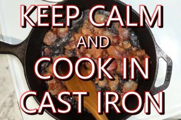 Keep Calm and Cook In Cast Iron (with Spaghetti Carbonara)