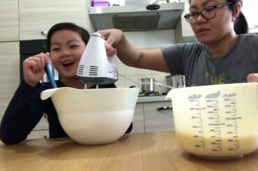 Cooking Pancakes for Breakfast with Mommy