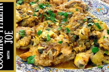 Lemon Chicken with Artichoke Cooking Italian with Joe