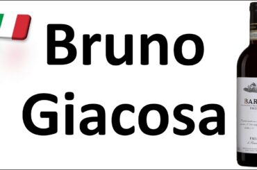 how to Pronounce Bruno Giacosa? | Italian Pronunciation