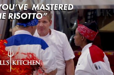 Gordon Impressed With BOTH Teams Risotto | Hell's Kitchen
