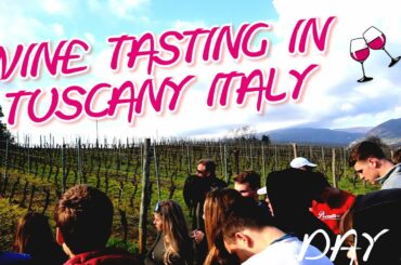 WINE TASTING IN TUSCANY ITALY!!! TRAVEL VLOG DAY 5
