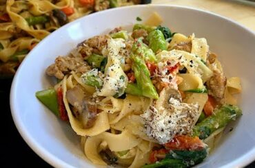 Spring Vegetable Pasta  | Vegetarian & Vegan Gluten Free | Concept Recipe #StayHome #WithMe