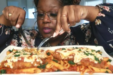 HOW AM I IN A RELATIONSHIP? CHICKEN PARMESAN 먹방 MUKBANG + RECIPE COOKING SOUNDS