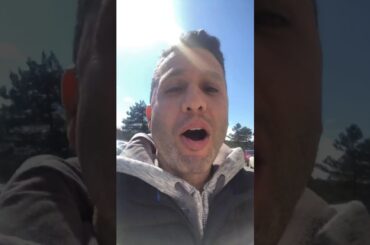 Social Distancing : Italian style ( My Nonna dropped him food from the balcony 😭😂)