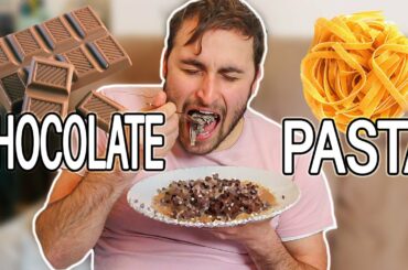 I made CHOCOLATE PASTA for my ITALIAN HUSBAND
