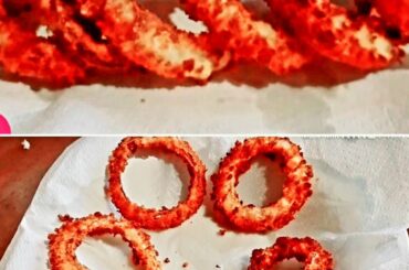 Onion rings recipe | with | homemade bread crumbs