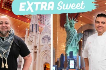 Buddy and Duff Create "The Big Apple" Themed Cakes | Extra Sweet | #BuddyVsDuff