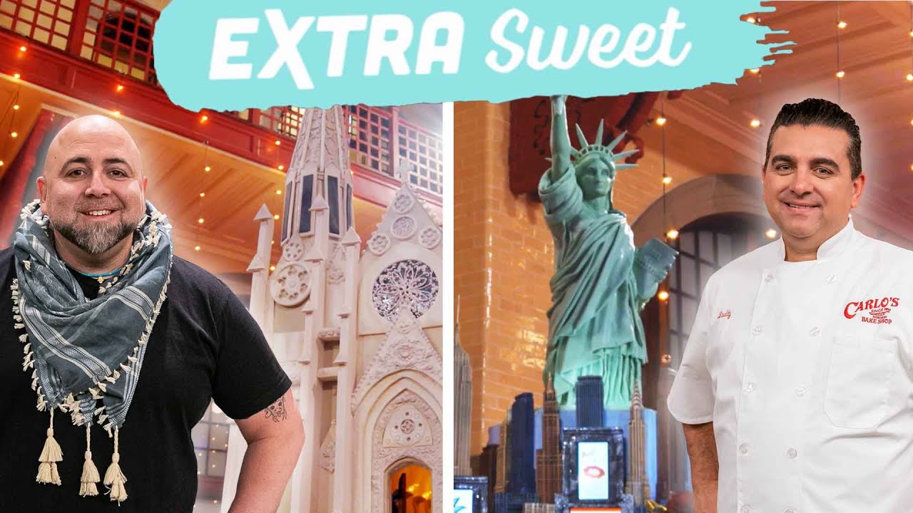 Buddy and Duff Create "The Big Apple" Themed Cakes | Extra Sweet | #BuddyVsDuff Buddy and Duff Create "The Big Apple" Themed Cakes | Extra Sweet | #BuddyVsDuff