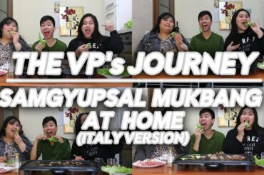 MUKBANG SAMGYUPSAL AT HOME IN ITALY VERSION (TIPID VERSION) | The VP's Journey | S2 E4