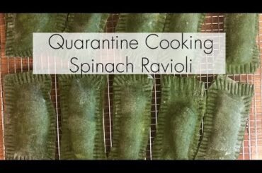 The Best Spinach Ravioli - Quarantine Cooking With Vince