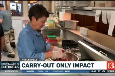 Carry-out only impact on local restaurants