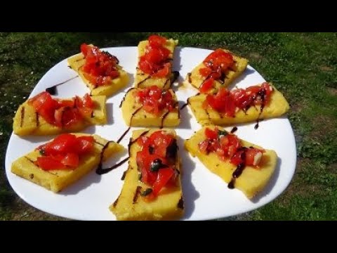corn flour croutons- crostini di polenta 🍀VEGETARIAN FAMILY DIARY🍀 corn flour croutons- crostini di polenta 🍀VEGETARIAN FAMILY DIARY🍀