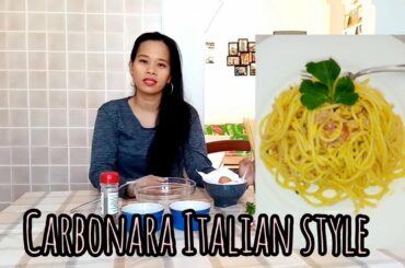 CARBONARA ITALIAN STYLE RECIPE