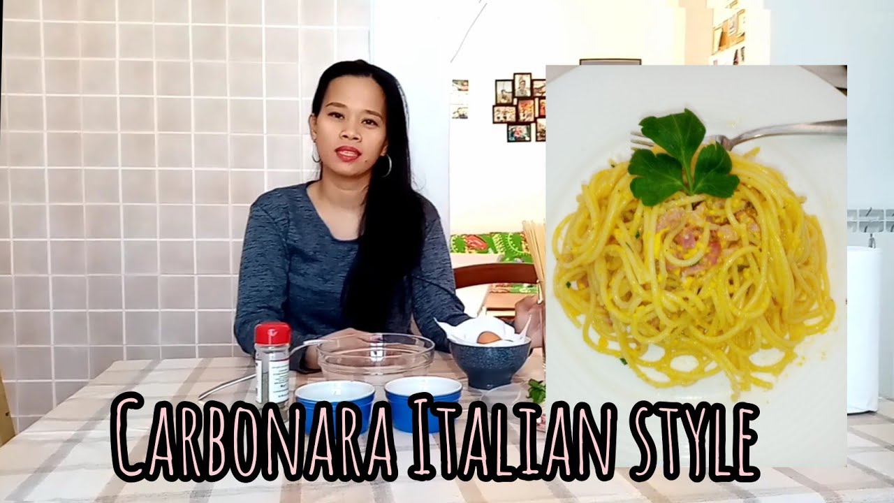 CARBONARA ITALIAN STYLE RECIPE CARBONARA ITALIAN STYLE RECIPE
