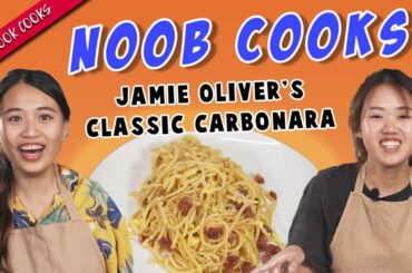 Noob Cook Tries Cooking Classic Carbonara | Eatbook Cooks | EP 18