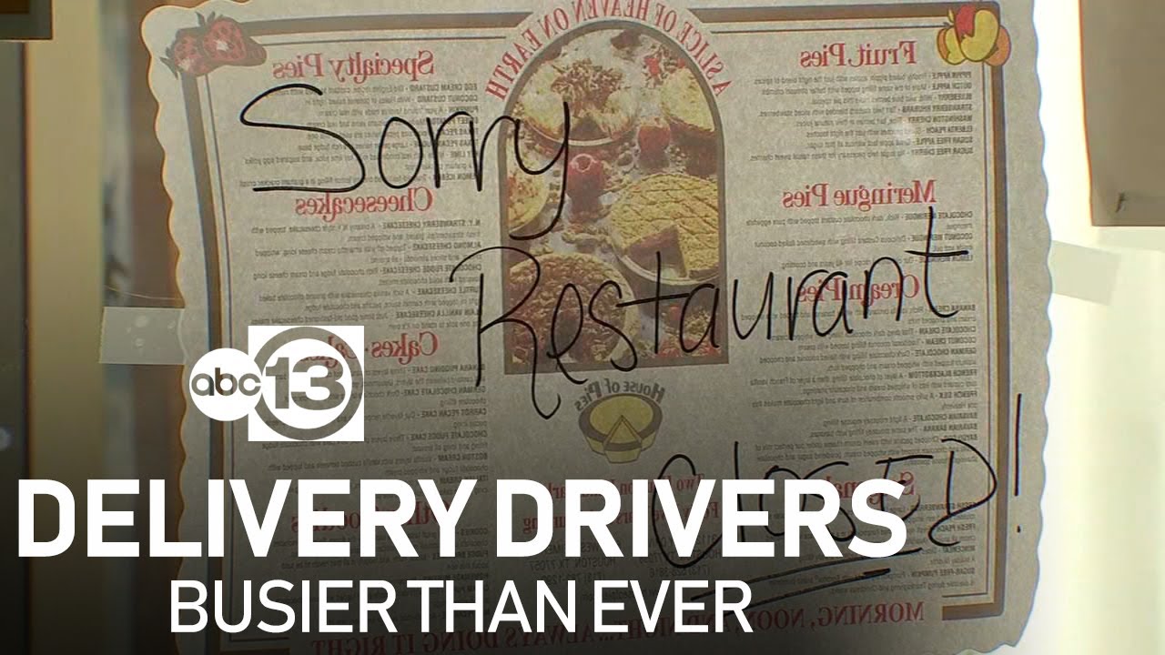 Delivery drivers busy as restaurant dining rooms close Delivery drivers busy as restaurant dining rooms close