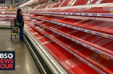 Despite empty store shelves, grocery association says supply chain 'very strong'