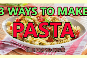 1 MINUTE RECIPE: 3 Ways to MAKE PASTA - Italian Recipe - EASY WAY