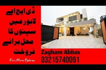 DHA LAHORE 20 Marla Modern Villa |500sqyd|4500sqft-