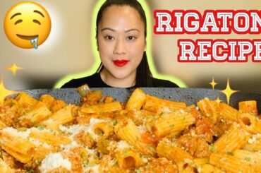 RIGATONI AND SPICY ITALIAN SAUSAGE MUKBANG #rigatonirecipe #pastamukbang