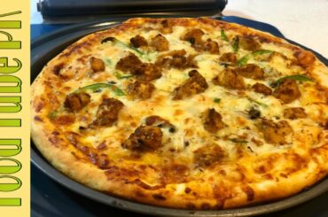 Chicken Tikka Pizza Recipe | Domino’s style pizza | How to make chicken Tikka Pizza at home