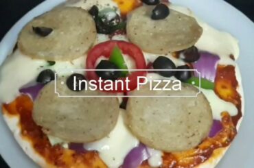 Instant Tawa Pizza Recipe in 10 minutes