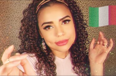 ASMR | 12 Beautiful ITALIAN Trigger Words + Lens/Face Touching [ BREATHY and TINGLEY ]