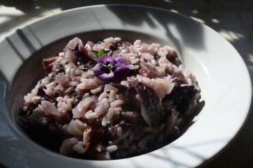 Traditional Radicchio Risotto / Villa La Rogaia Cooking Classes and Culinary Tours in Umbria Italy