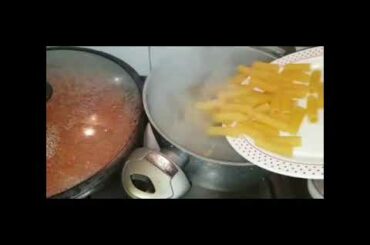 Italian recipe Pasta with tuna(Fish)..