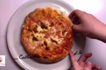 Pizza con cottura combinata RICETTA - Easy Italian pizza RECIPE - (ASMR)