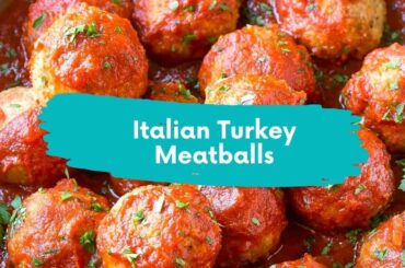 ITALIAN BAKED TURKEY MEATBALLS