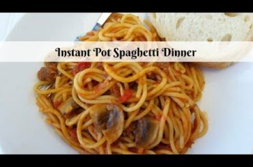 Instant Pot Spaghetti Dinner ~ Pressure Cooker Recipe ~ Amy Learns to Cook