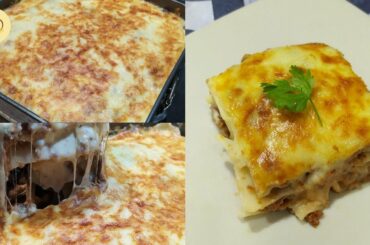 Lasagna recipe step by step by Meerabs kitchen(EASTER SPECIAL)
