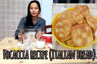ITALIAN TYPICAL BREAD RECIPE (FOCACCIA TONDA)