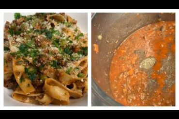 Delicious bolognese sauce with tagliatelle | SandyLove
