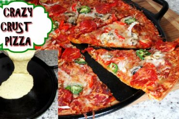 CRAZY CRUST PIZZA Recipe ~ NO DOUGH Pizza Crust