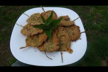 nettle leaves breaded and fried nettles recipe foglie di ortica  fritte 🍀VEGETARIAN FAMILY DIARY🍀