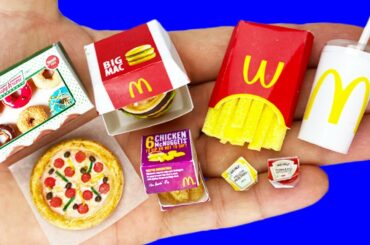 12 DIY MINIATURE FOOD AND SWEETS HACKS AND CRAFTS !!!!