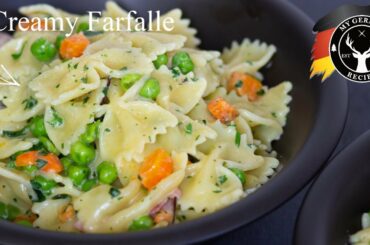 Creamy Farfalle - Quick & Easy Pasta Dish ✪ MyGerman.Recipes