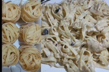 Chicken Alfredo Pasta - Chicken Fettuccine Alfredo Recipe - Cook With HAssan