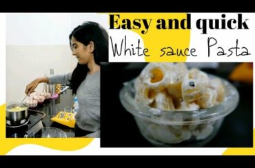 Best EASY and QUICK white sauce PASTA recipe|Indian Italian food|Lock down period cooking|Zimi Sahoo