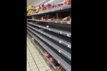 People Stockpiling During The Coronavirus Outbreak Left Food Shelves Empty, Italy