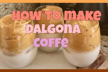 How to make Dalgona coffe ✨ | Shiela Mae (Italy)