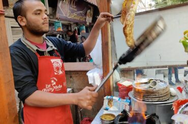 Special Pizza Omelet of Delhi | Loaded with Butter | Indian Street Food