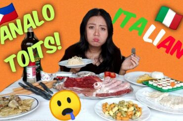 Italian food mukbang