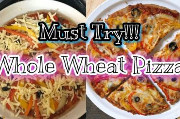 Homemade  Amazing Whole Wheat Pizza | 3 Flour Pizza | The most Healthiest Pizza🍕 Ever!!!